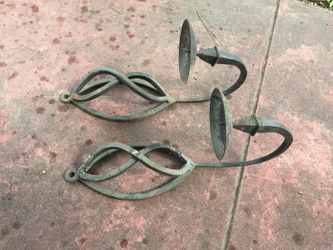 Iron candle holders