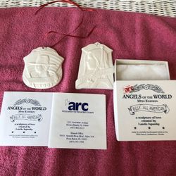 Angels Of The World 1990 And 1992 Plaster Are Billy All American In Box With Papers And Marie Of France 