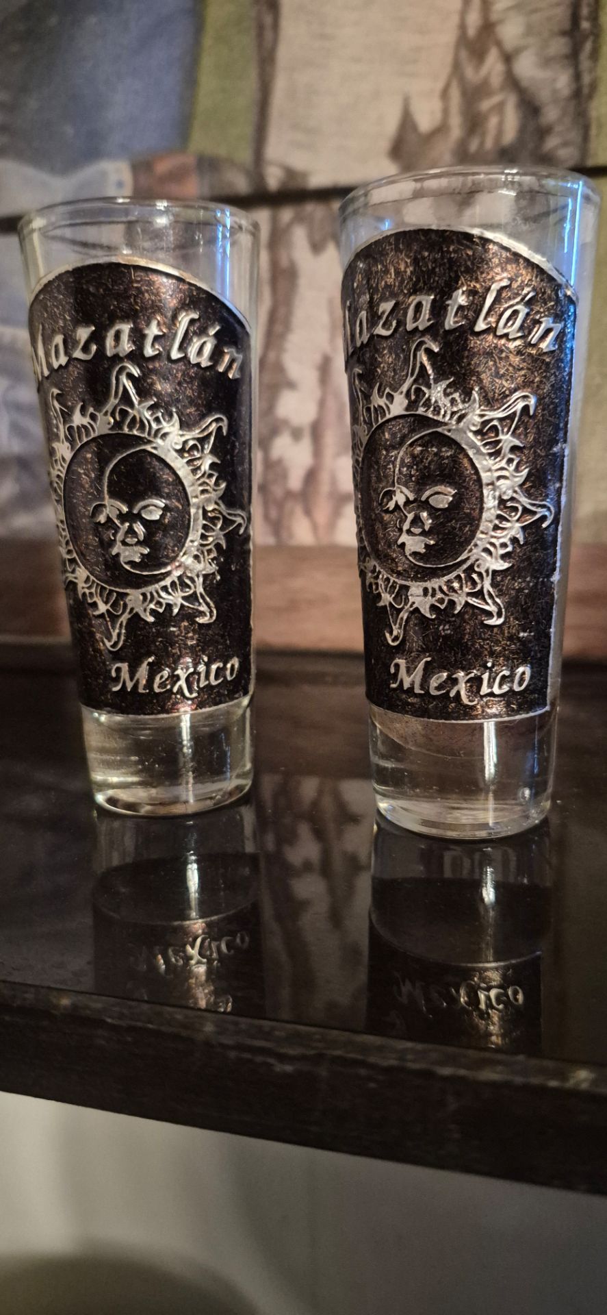 Antique collectables shot glasses