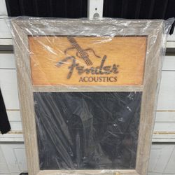 Fender Guitars Store Display Chalkboard Sign – Music Shop Display