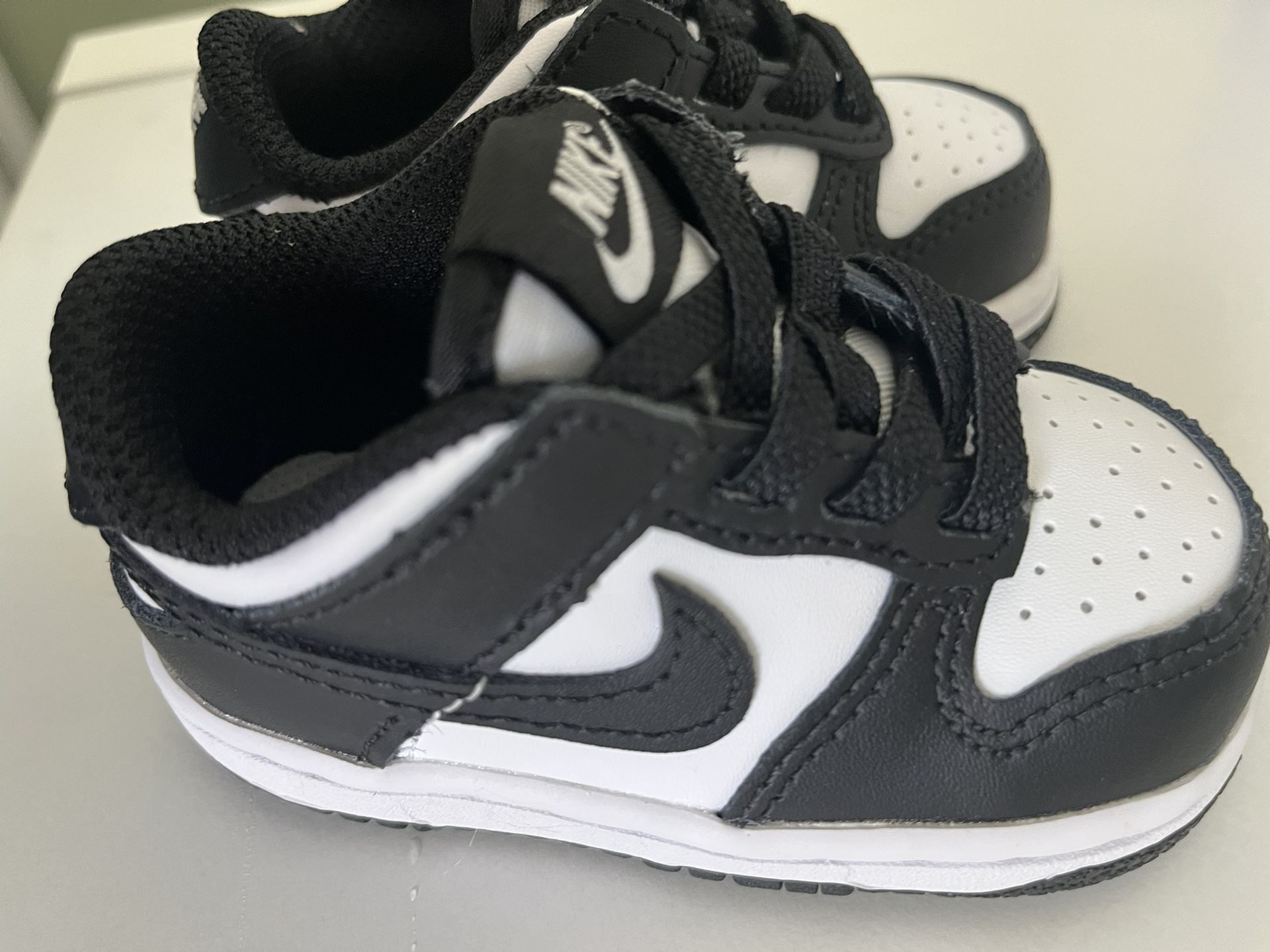 Infant Dunks Panda Dunks Nike Baby Black & White Dunk Low Sneakers Nike Nike Dunk Low