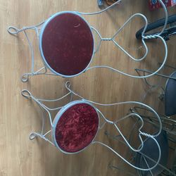 Vintage ice cream parlor chairs