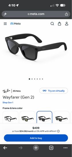 Ray-Ban Meta Wayfarer Gen 2 Smart Glasses NEW UNOPENED