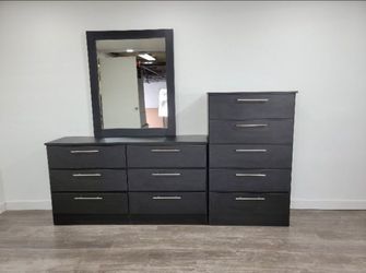 Dresser Whit Mirror And Chest - Cómoda con Espejo y Gavetero