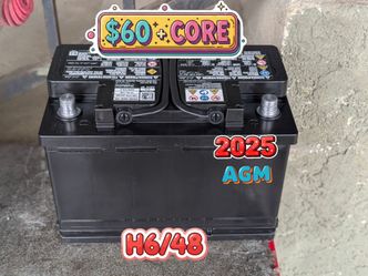 AGM Car Battery Group Size 48/H6