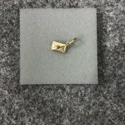Love Letter Envelope Dangle Charm 14k gold plating