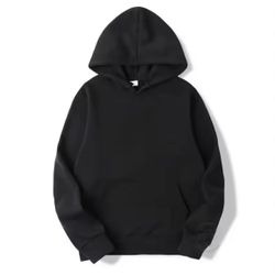 Trendy Solid Color Sports Hoodies Fleece Men's and Women's Sweatshirts 