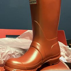 New Orange Hunter Boots 