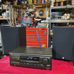 Technics SA-EX510 Stereo/ Surround Sound Receiver  Plus Speakers 