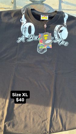 BAPE APE white black XL