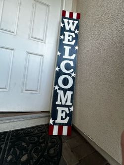Patriotic Welcome Sign