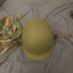 1980s issued steel m1 helmet