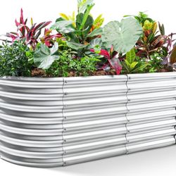 Land Guard 24“ Tall Galvanized Raised Garden Bed