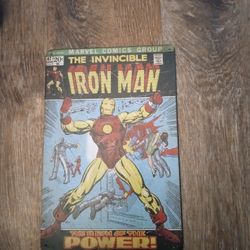 Vintage Iron Man Aluminum Sign