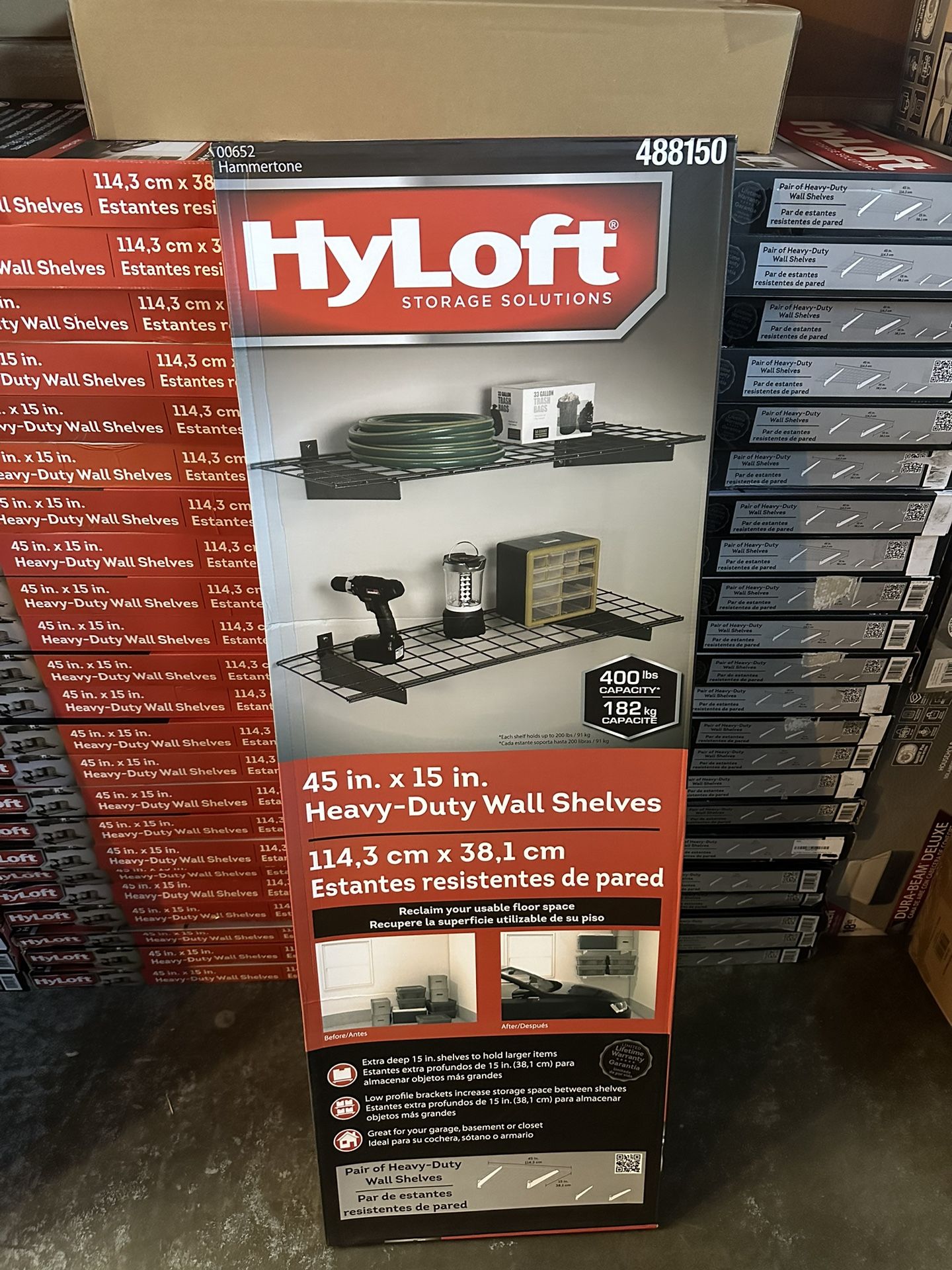 Hyloft Garage Shelves. New In Box