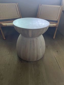 Wood End Table