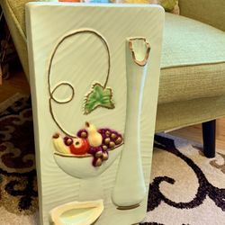 MCM Chalkware Plaque