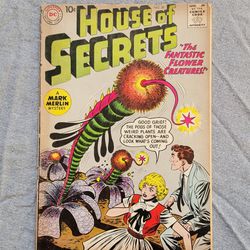 Antique Comic Book "House Of Secrets #38 Fantastic Flower Creatures"