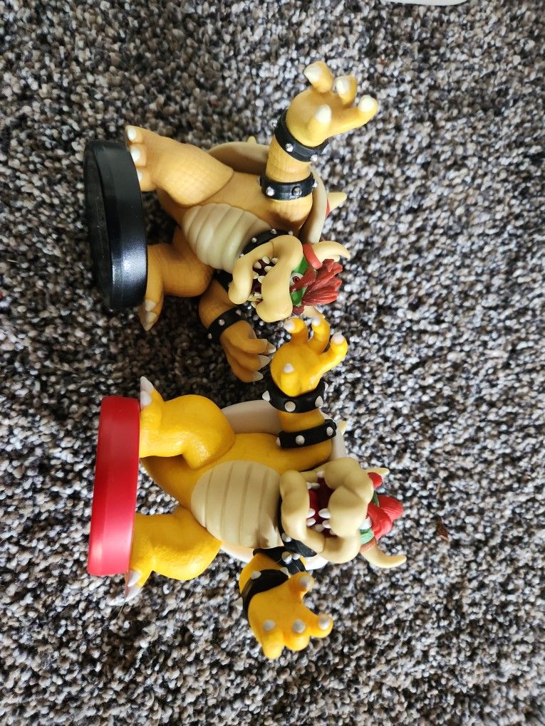 Nintendo Loose Amiibo Mario Bowser figure - Super Smash Bros, Switch,