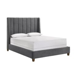 Grey King Size Bed Frame