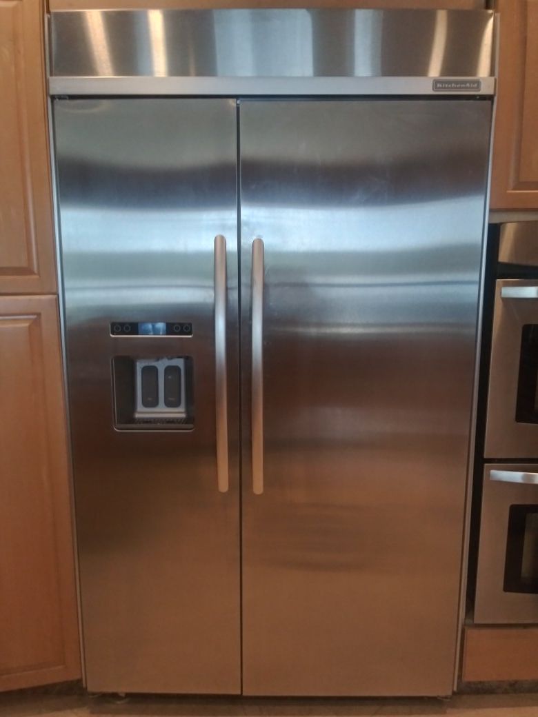 KitchenAid Stainless Steel side by side refrigerator