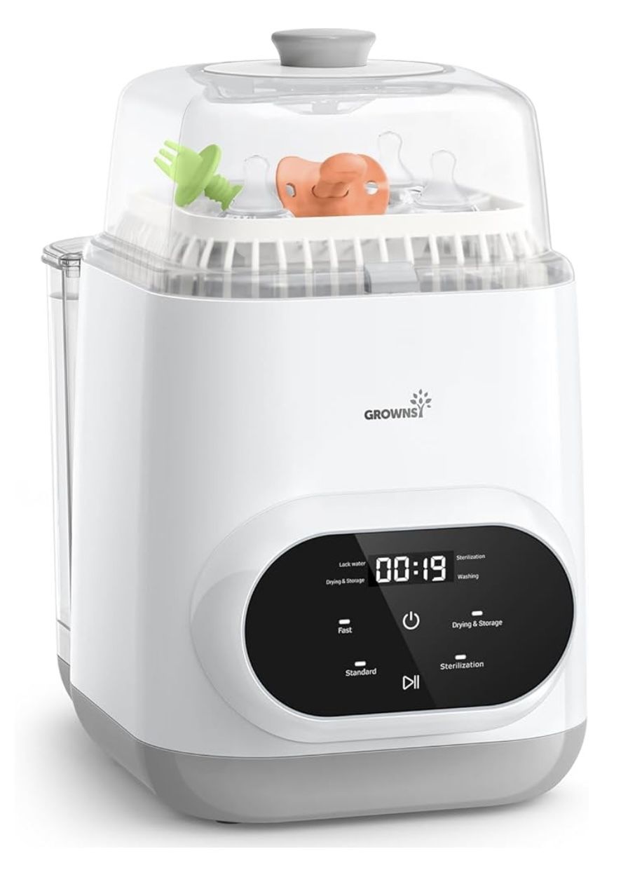Grownsy EaseClean Bottle Washer Pro | All-in-One Bottle Washer and Sterilizer and Dryer. New