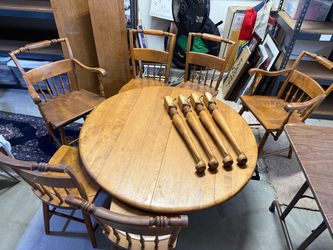 Vintage Solid Birch Dining Set