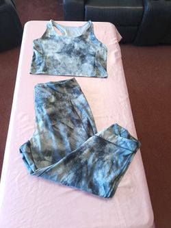 RBX Tie-Dye Activewear Bottom Size 3X Top 1X Women's