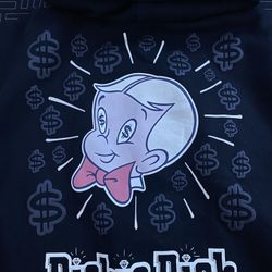 Black, White, Yellow, Pink Richie Rich x Shoe Palace Hoodie Collab Size L