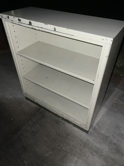 Steel grey three tier shelve