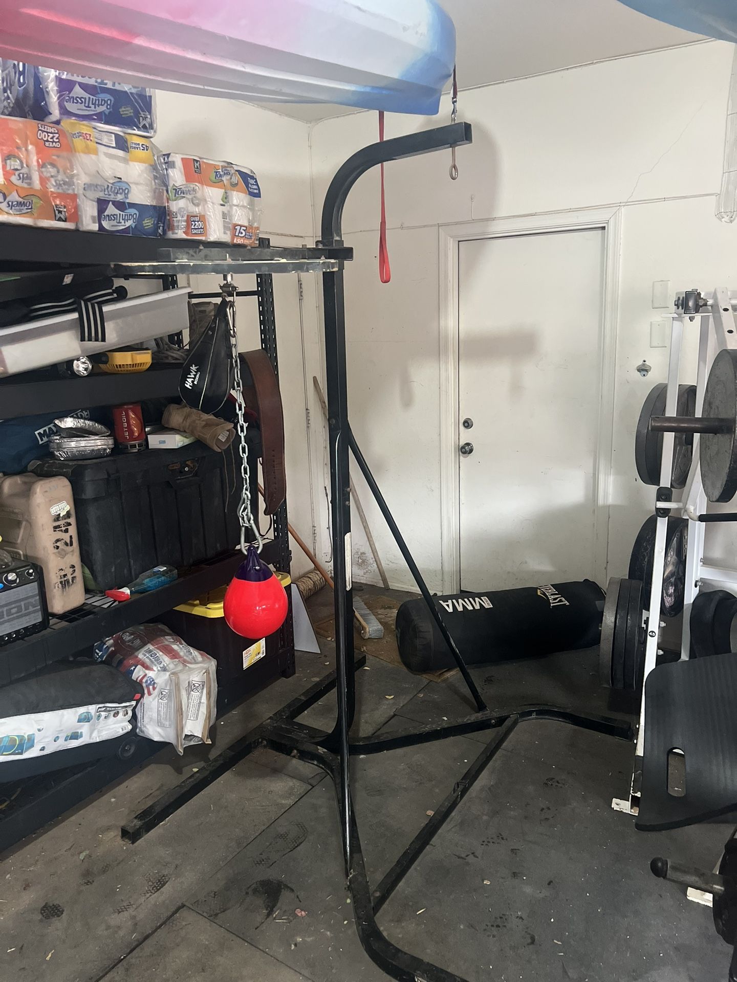 punching Bag Stand With Speed Bag 