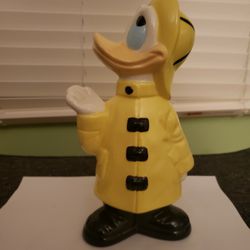 Vintage Walt Disney Donald Duck Yellow Raincoat 10″ Ceramic (1988)

.