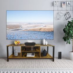 Stand for TV up to 55 Inch, TV Console with Shelving-47.2"/120cm, Brown