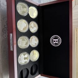 BRADFORD EXCHANGE: Walking Liberty War Years, 99.9% silver plated, proof, 8/10