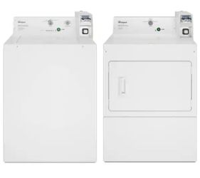 Commerical coin-operated washer & dryer ser- 3.3 cu. Ft Top Load + 7.4 cu.ft 240V dryer