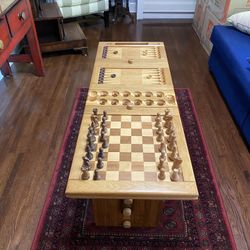 Wood Game Table