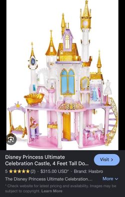 Used like new Disney Princess Castle with all accessories