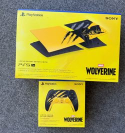 PlayStation 5 pro wolverine plate cover and dual sense bundle