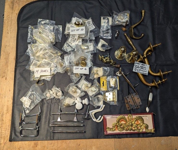 Pulls and Hooks, New & Vintage 70 Pieces