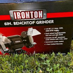 6" Irontone Bench Grinder w/attachments