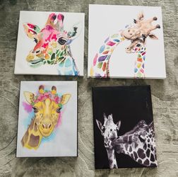 Giraffe paintings