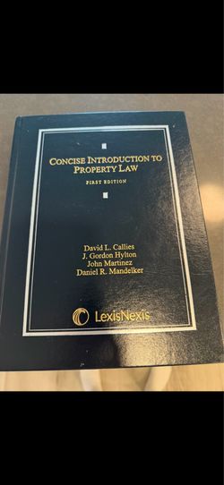 Concise Introduction to Property Law