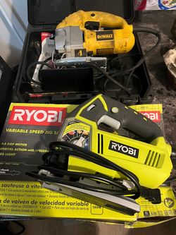 DeWalt Jig Saw and Ryobi Variable Speed Jig Saw