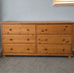 IKEA Solid Pine 6- Drawer Dresser