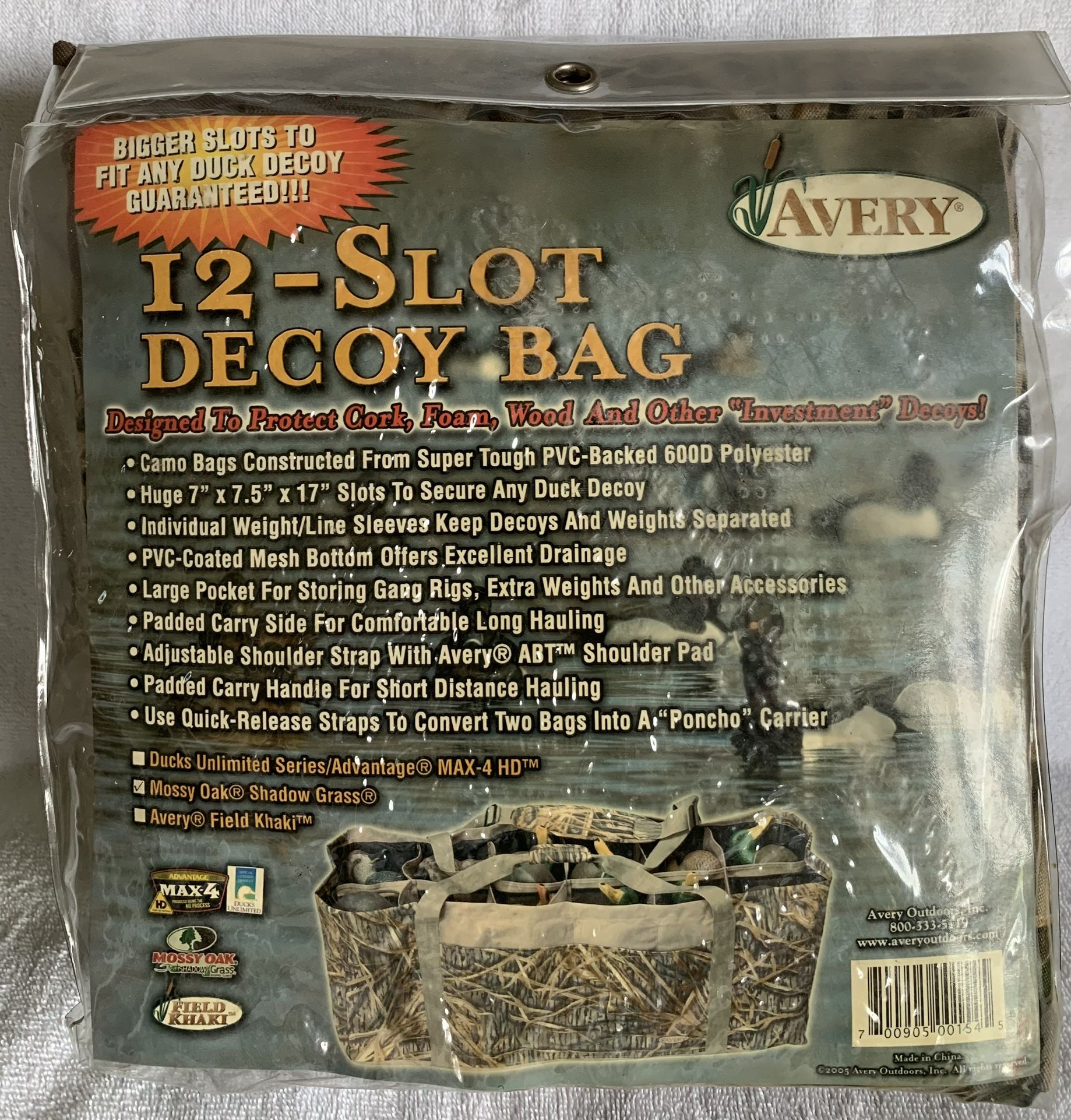 Decoy Bag Avery 12 Slot Decoy Bag “poncho” Conversion