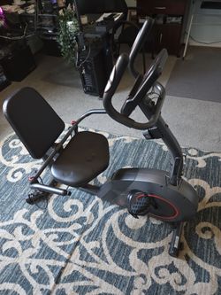 Sunny Health & Fitness Smart Recumbent Bike