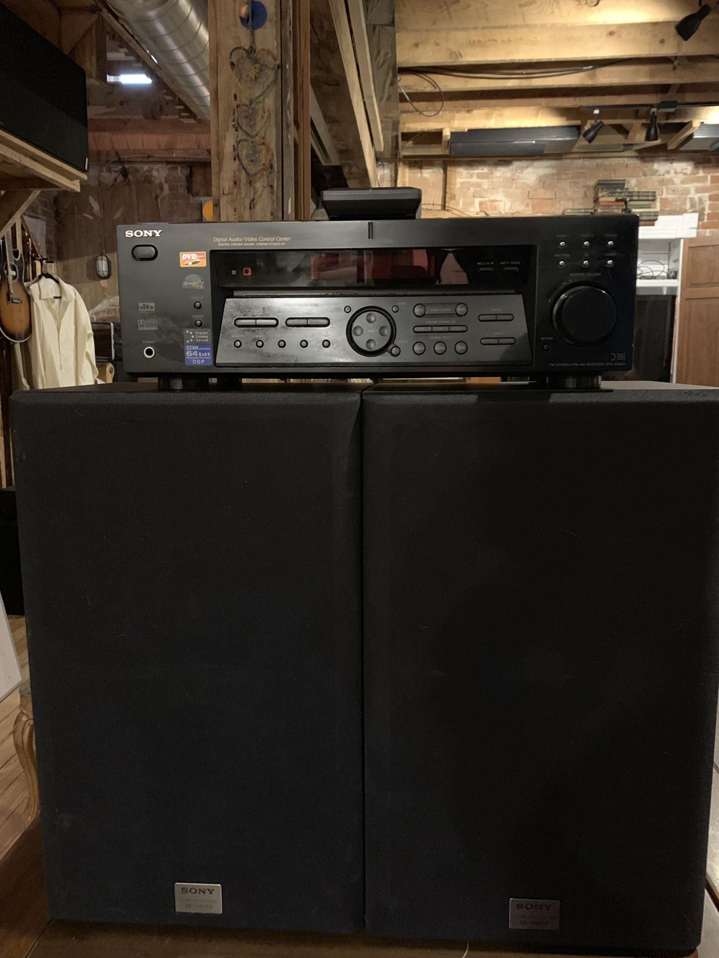 Sony fully set up stereo system with bluetooth receiver