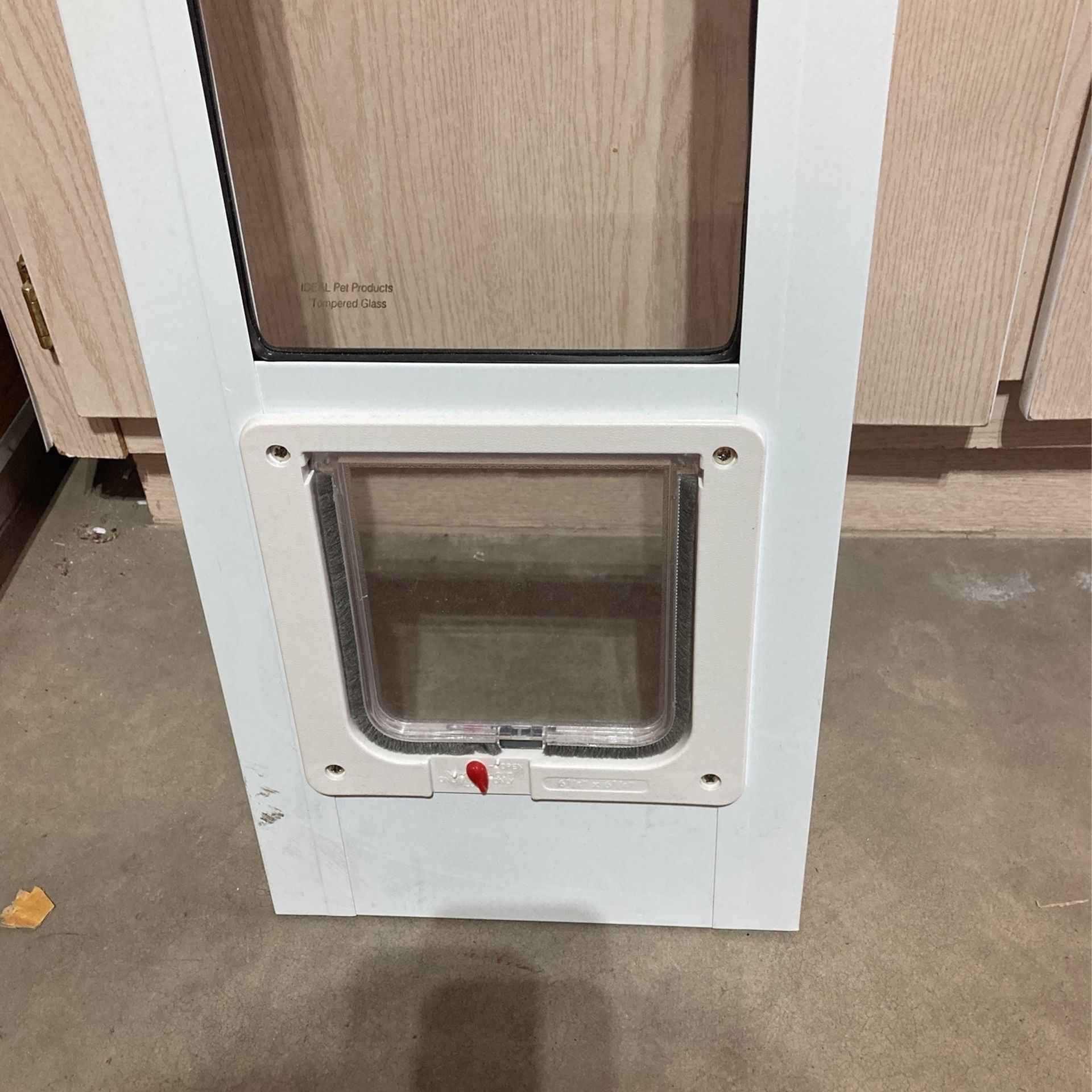 Cat Door With Locking Flap