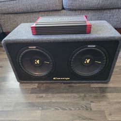 Kicker Sub-woofer And Amp