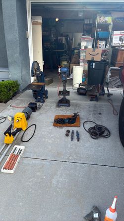 Vintage woodshop tools